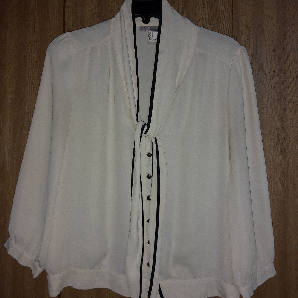 Size small tan button up blouse